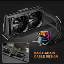 Refrigeracion Líquida De Cpu 240 Aio, Con Lga Y Amd Am5/am4 Negro