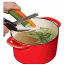 Clever Cutter Cortador Cocina 2 En 1 Cuchillo Tijeras Mesa Blanco