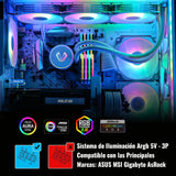 Enfriamiento Liquido Pc 360 Mm Argb Lga 1700 Am5 1200 Blanco