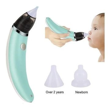 Aspirador Limpiador Nasal Para Bebés Eléctrico De Nariz Niño Verde Claro