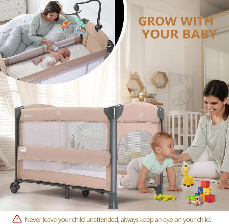 Cuna Joymor Ultra Funcional 3 En 1 Para Bebés