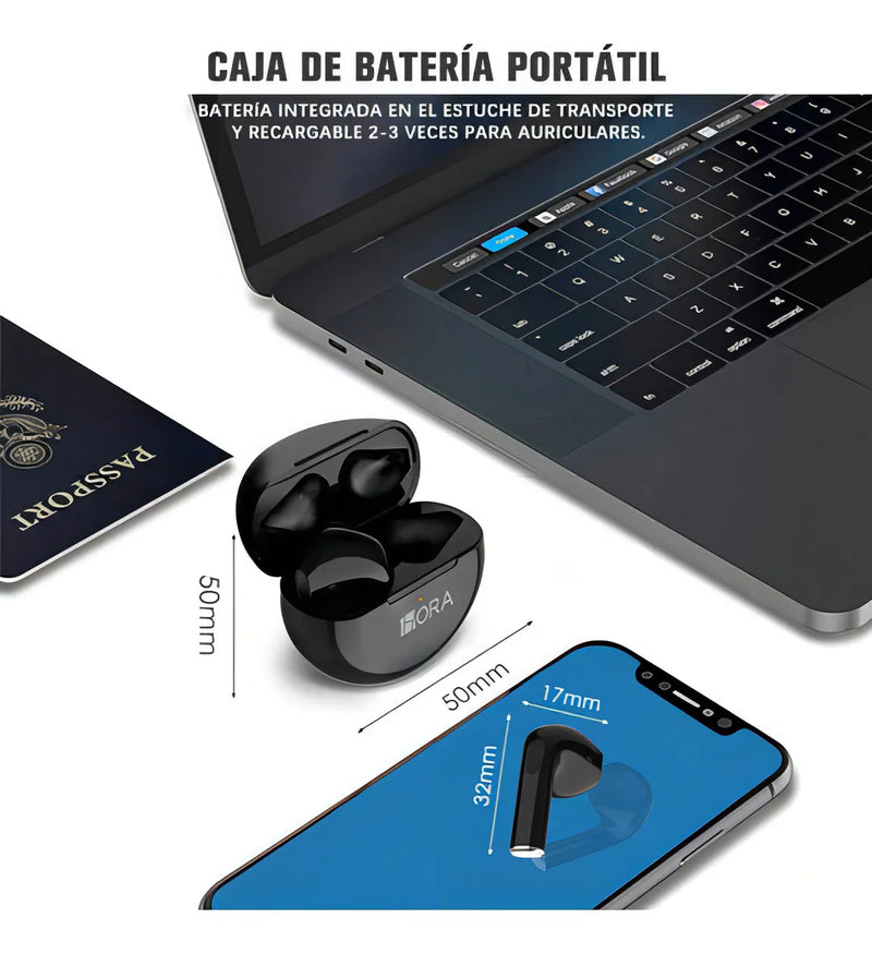 Audífonos In-ear Inalámbricos 1hora Aut119 Azul