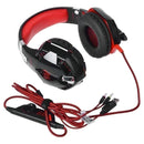 Fone de ouvido over-ear sem fio Kotion Gamer G2000 negro e rojo