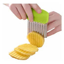 Cuchillo Cortador Ondulado Papas Frutas Verduras