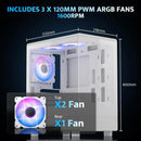 Carcasa Pc Darkflash Micro Atx Con 3 Ventiladores Argb