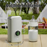 Calentador Tetero Biberones Portátil Inalámbrico Recargable Blanco