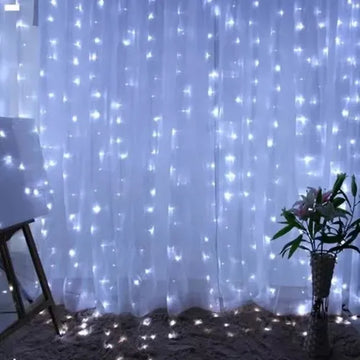 Luces De Navidad Cortina Navideña 6x3 Mtr Variado