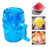 Máquina Trituradora De Hielo Para Raspados Manual Azul