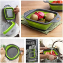 Set 2 Escurridor Colador Plegable Frutas Verduras Libre Bpa
