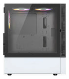 Chasis Xyz Airone 100 Mesh Negra 6.fan Argb Vidrio Templado Negro