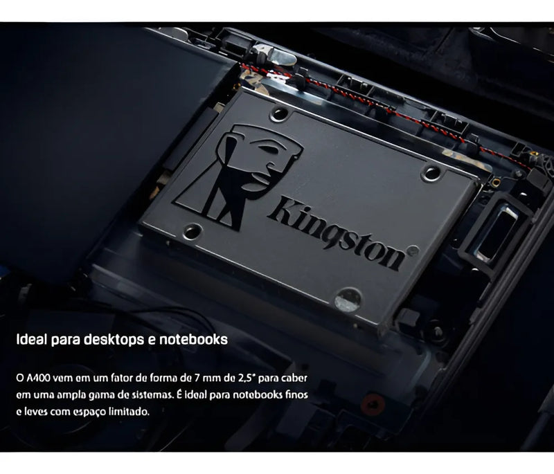 Ssd Disco Unidade De Estado Sólido 480gb Kingston