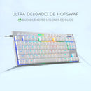 Teclado Mecanico Gamer Tkl Redragon Horus Blanco Switch Red