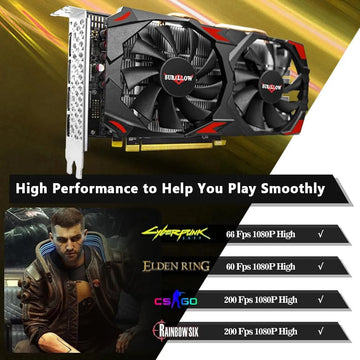 Tarjeta Grafica Surallow Rx 580 De 8 Gb, 2048sp