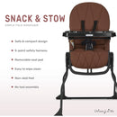 Silla Alta Para Bebé Snack And Stow Coñac Fácil De Plegar