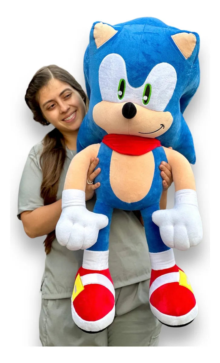 Sonic Peluche Gigante 1 Metro Perfumado Obsequios Azul
