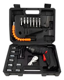 Taladro Atornillador Eléctrico Kit Destornilladores Ligero Negro