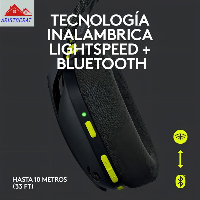 Audífonos Gamer Inalámbricos Logitech G435 Negro