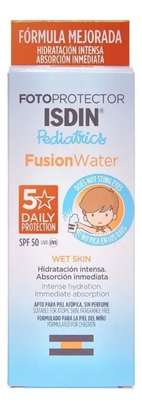Fotoprotector Isdin Pediatrics Fps 50+ Fusion Water protector solar para niños