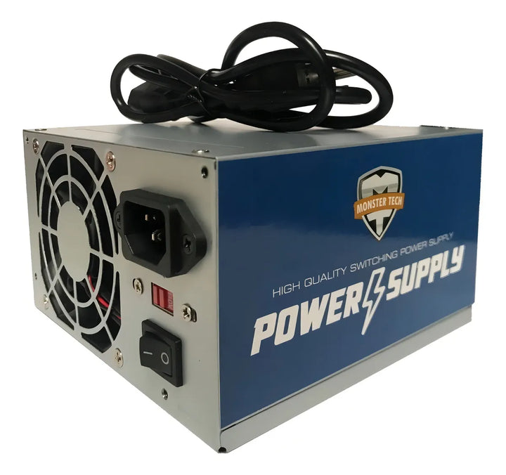 Fuente De Poder Atx 680w V.2 Pc 20-24 Pin Sata Ide Color Plateado 110V