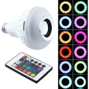 Bombillo Parlante Con Bluetooth Multicolores Blanco