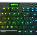 Teclado Gamer Redragon Horus Fs K619 Rgb Switch Rojo Color del teclado Negro Idioma Español Latinoamérica