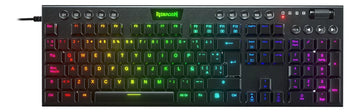 Teclado Gamer Redragon Horus Fs K619 Rgb Switch Rojo Color del teclado Negro Idioma Español Latinoamérica
