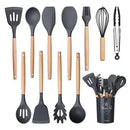 Set De 12 Utensilios De Cocina Silicona Resistentes Al Calor