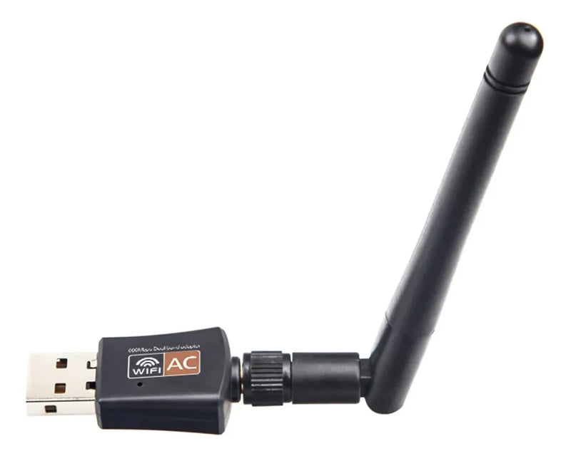 Receptor Wifi 600mbs Doble Banda Tarjeta Usb Dual 2.4-5 Ghz