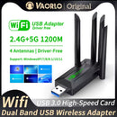 Usb Wifi 4 Antenas Dual Band 2.4g+5g Full Alcance
