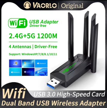 Usb Wifi 4 Antenas Dual Band 2.4g+5g Full Alcance