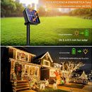 Luces Navideñas Con Panel Solar 300 Led Amarillo - 30 Metros