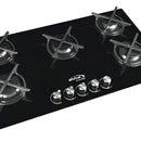 Estufa De Empotrar Abba 5 Puestos Gas Propano Cg 601 V5c N Color Negro