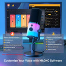 Maono Micrófono dinámico PD100x USB/XLR Led Rgb Gamer