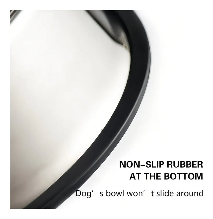 Comedero Plato Para Perros Y Gatos En Acero Inoxidable 22cm Color Plateado