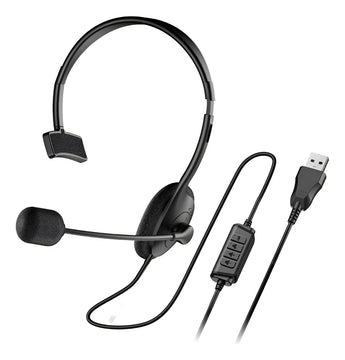 Diadema Genius Hs-100u Usb Monoaural Con Microfono Negro