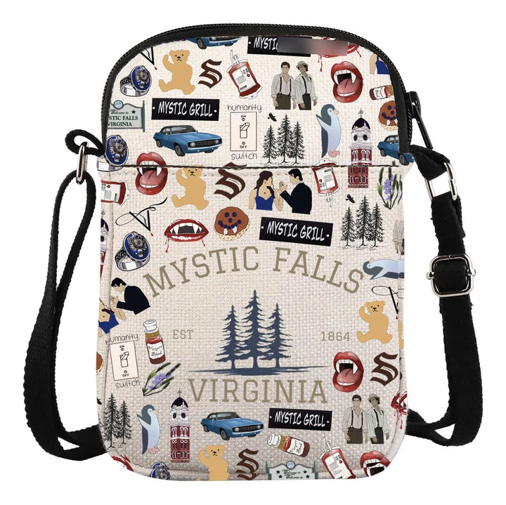 Bolso Cruzado Tvd Vampiros Mystic Falls Regalo Soñador