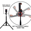 Trípode Monopie Aluminio 54 Pulgadas Con Soporte Para Celula