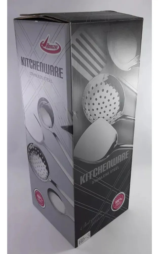 Cucharones Utensilios Para Cocina En Acero Inoxidable Plateado