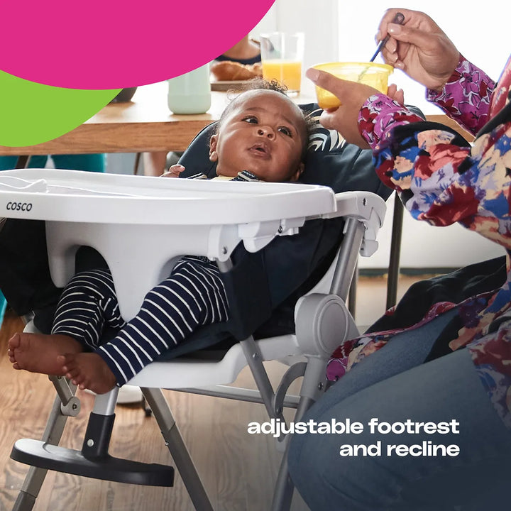 Silla Alta Reclinable Ajustable Y Plegable Arcoíris