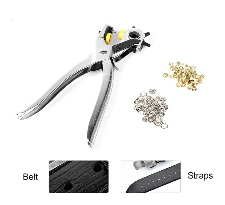 Alicate Perforador Saca Bocado Remache Cuero Ojal Multiuso