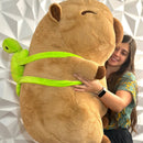 Capibara De Peluche Grande Realista Bonito Gigante 90cm Color Marrón Claro