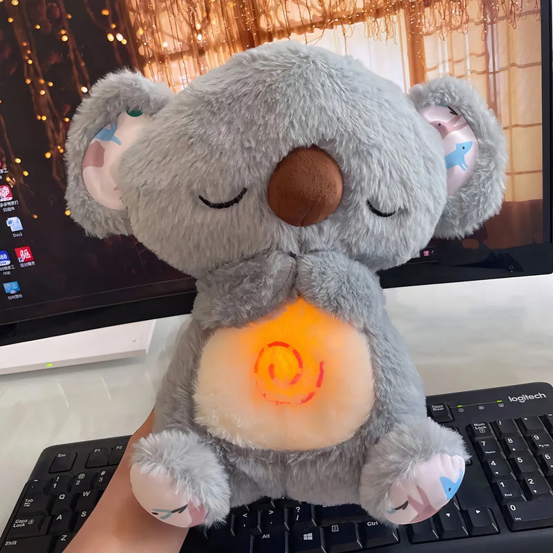 El Sueño De Los Niños: Koala Que Late, Brilla Y Respira Color Gris