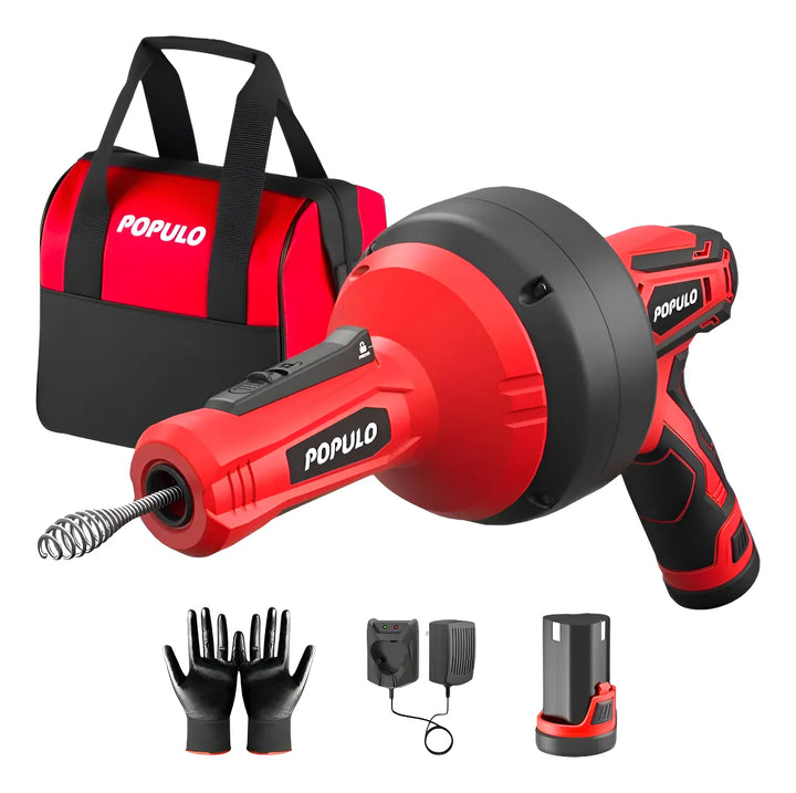 Sonda Destapa Cañería 5.1m Lavamanos, Baños, Tinas Inalambri