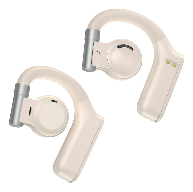 Auriculares Wiwu Clera Sound T18, estéreo, Bluetooth V5.2, color marfil