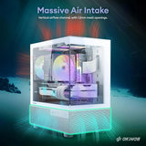 Caja Pc Aqua 3 Micro Atx Negra Argb Vidrio Templado