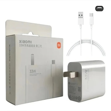 Cargador Rápido 33w Usb Tipo C Para Xiaomi, Carga Rápida Y Eficiente, Compatible Con Modelos Xiaomi, Perfecto Para Cargar Tu Teléfono De Forma Rápida Y Segura