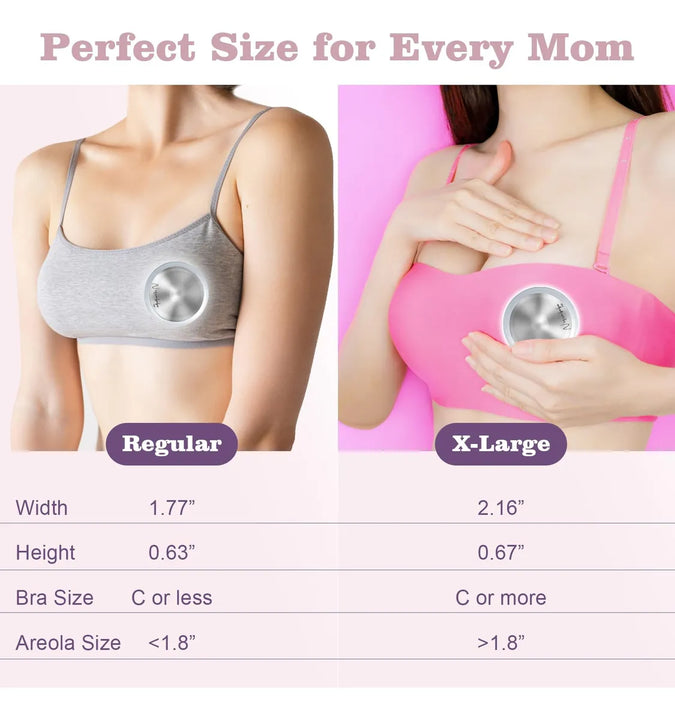 Nisxabebe Las Copas De Lactancia Originales De Plata, Protec