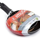 Juego Sartenes Imusa X 3 Piezas 18-20-24 Cm Antiadherente Negro