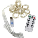 Luz Led Cortina 3x2 Mtr Cascada Luces Navidad Decoración Blanco