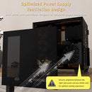 Pc Case Atx 6 Pwm Argb Ventiladores Preinstalados Funda